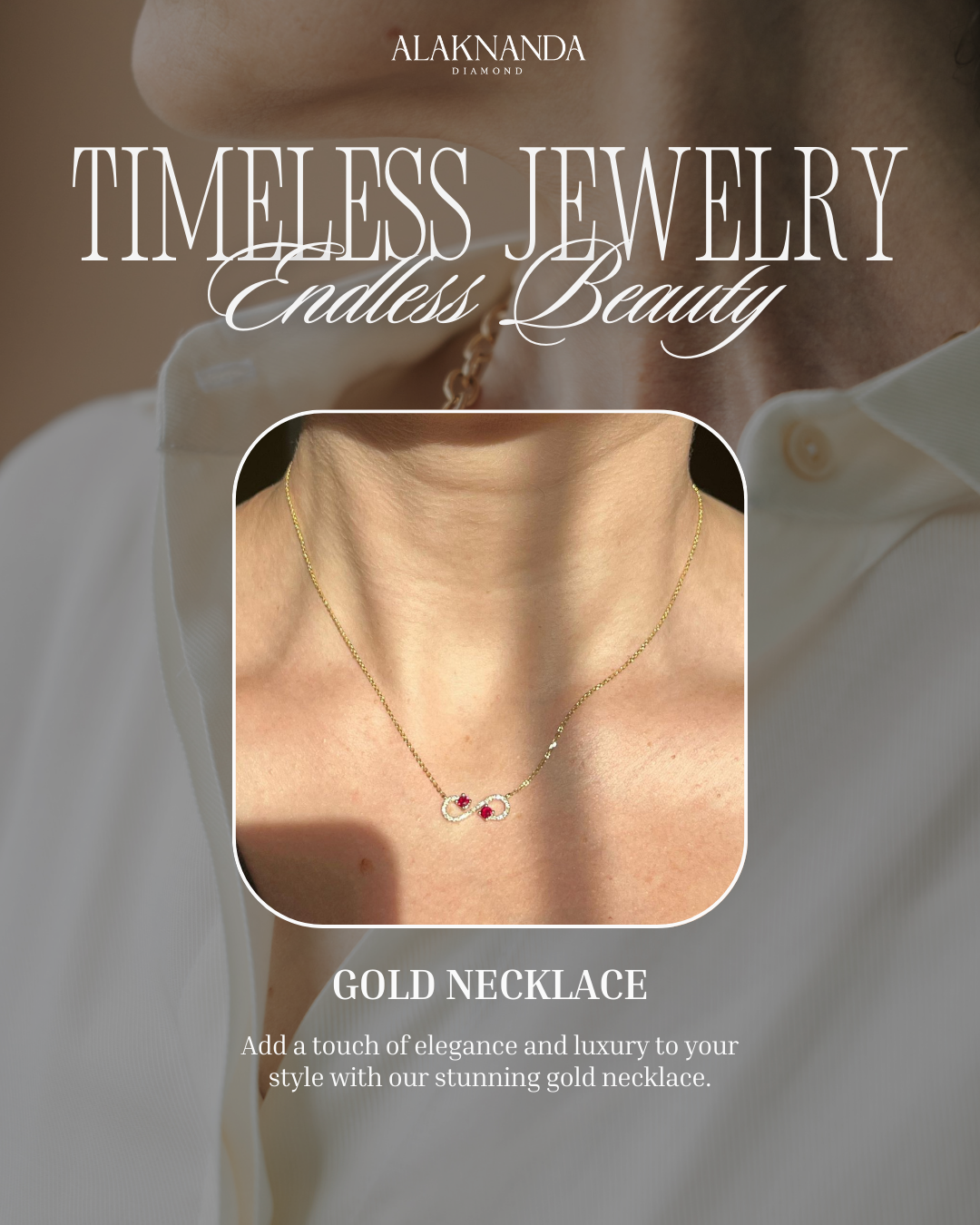 "Alaknanda’s Timeless Gold Necklace – Elegant Design with Ruby Accents, Crafted for Endless Beauty, Luxury, and Sophistication"