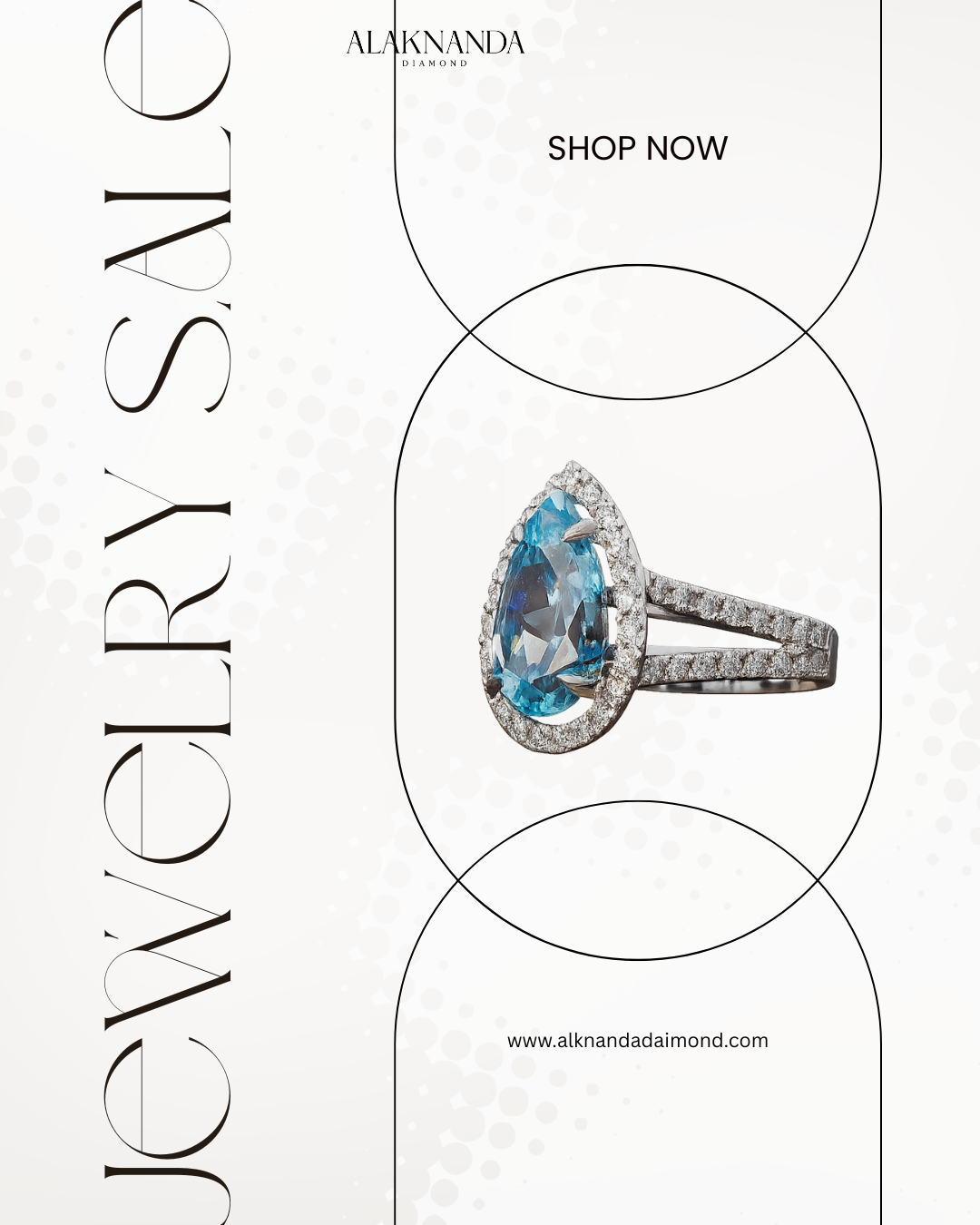 Elegant Alaknanda Pear-Cut Blue Diamond Ring – Luxury Jewelry Sale with Timeless Sparkle and Sophistication