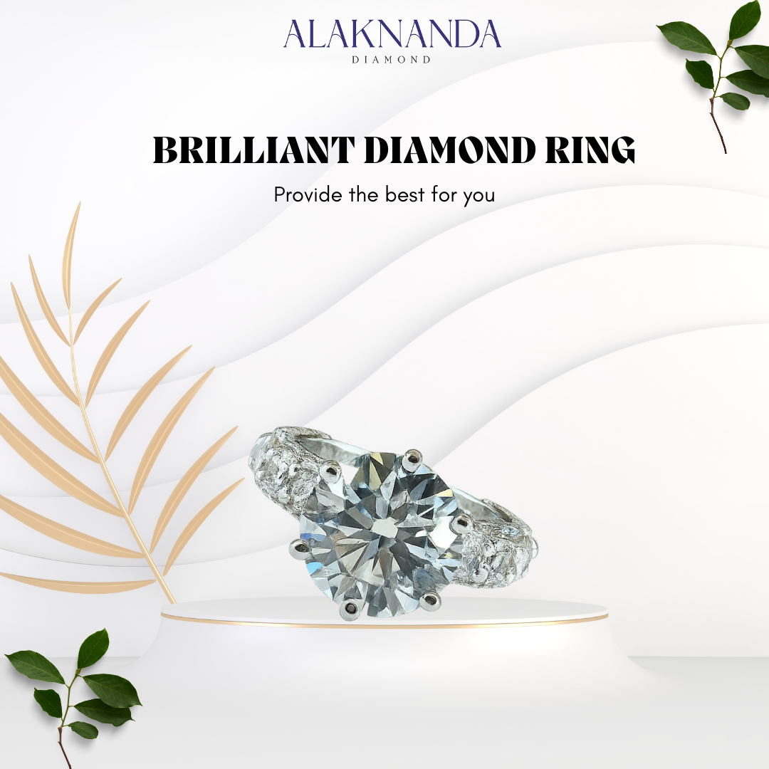 Alaknanda Brilliant Round Diamond Ring – Luxury Sparkle with Timeless Elegance, Exquisite Craftsmanship, and Stunning Brilliance