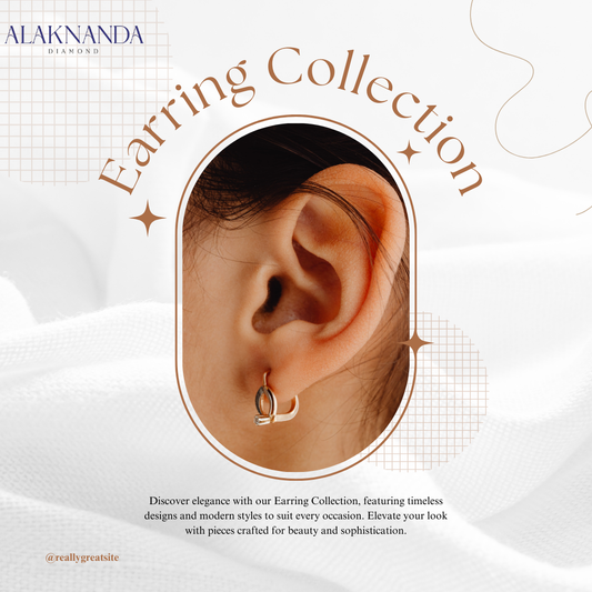 "Elegant Alaknanda Diamond Earring Collection – Timeless Jewelry with Modern Designs for Every Occasion and Style