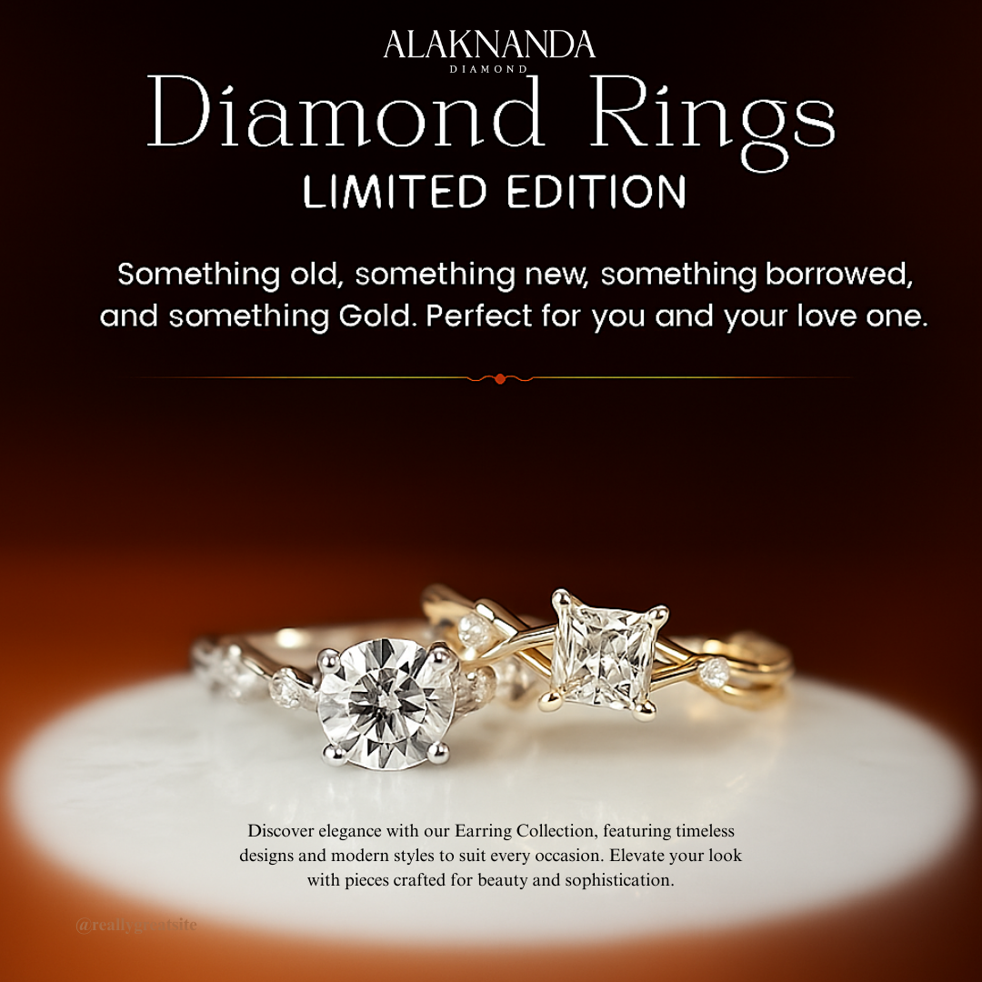 Elegant Alaknanda Limited Edition Diamond Rings – Timeless Love, Sparkling Luxury, and Exquisite Craftsmanship for Every Occasion
