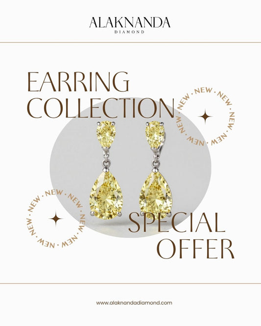 Elegant Yellow Diamond Earring Collection Shine With Exclusive Luxury Offer