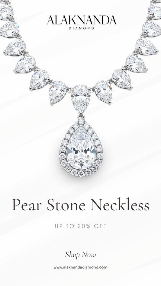 Radiant Pear Diamond Necklace Elegance That Captures Light, Grace, Luxury And Timeless Beauty Designed To Shine At Every Special Moment. ✨💎