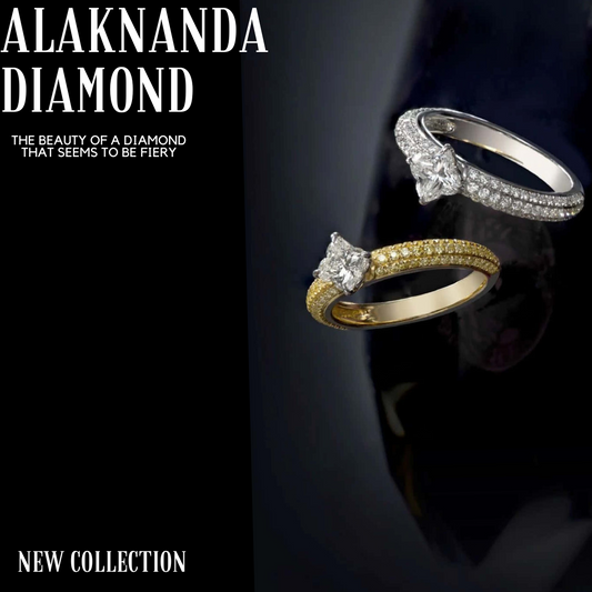 "Fiery Diamond Rings – Alaknanda’s Bold New Collection of Radiant Gold and Platinum Engagement Masterpieces"