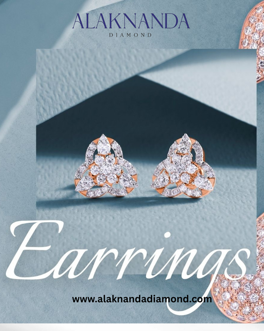 "Radiate Elegance: Discover Alaknanda’s Exquisite Diamond Earrings Crafted to Sparkle with Every Move You Make"