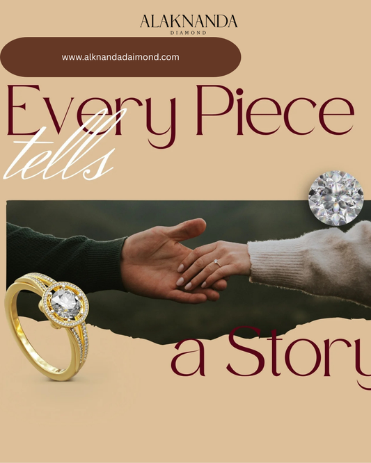 "Alaknanda Diamond jewelry captures love, connection, and timeless elegance in every handcrafted, sparkling piece."
