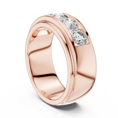 Channel Set Lab Grown Diamond Band