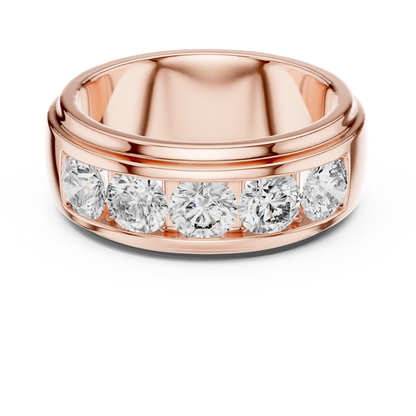 Channel Set Lab Grown Diamond Band