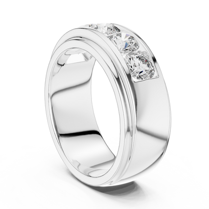 Channel Set Lab Grown Diamond Band