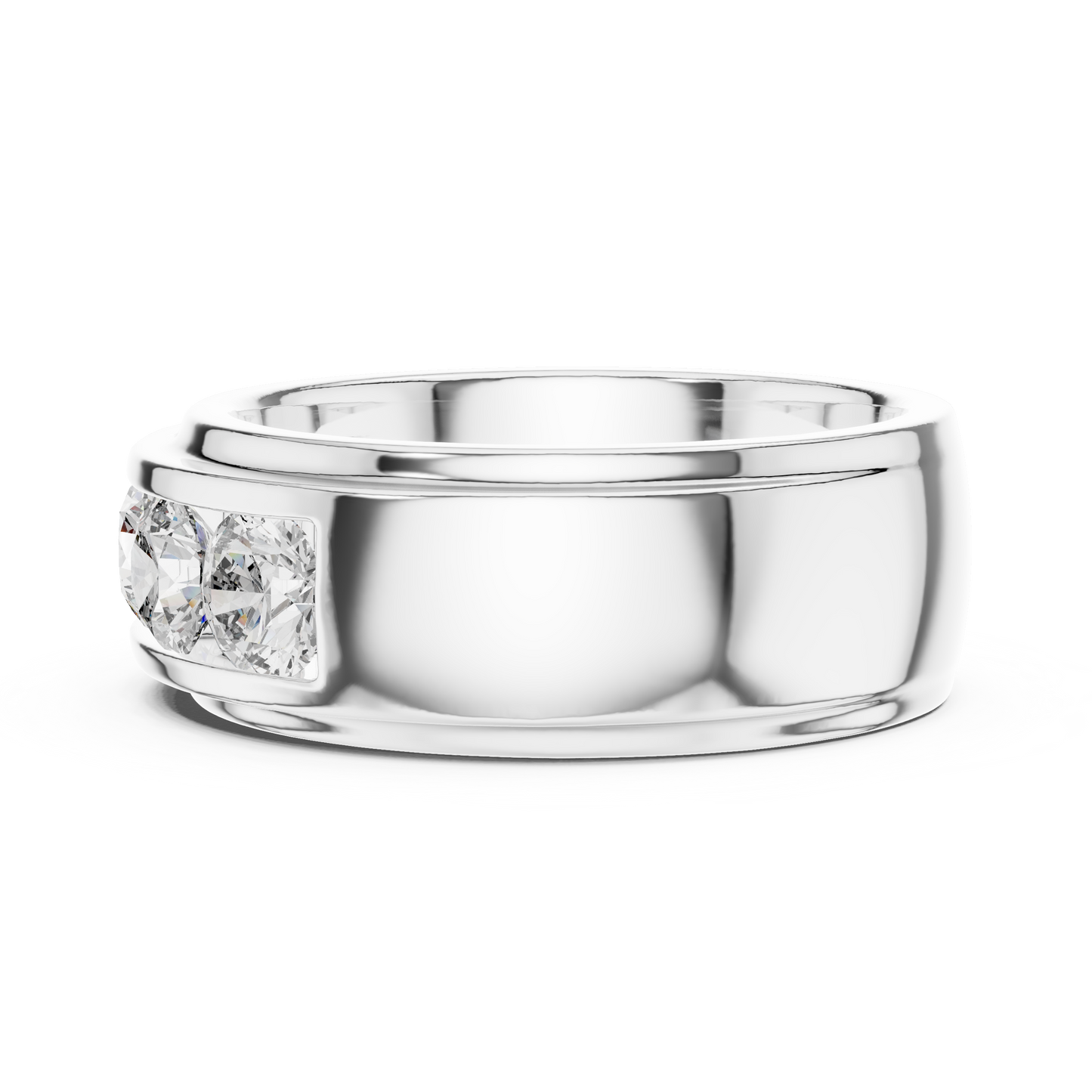Channel Set Lab Grown Diamond Band