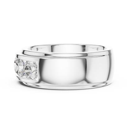 Channel Set Lab Grown Diamond Band
