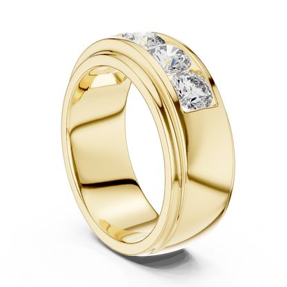 Channel Set Lab Grown Diamond Band