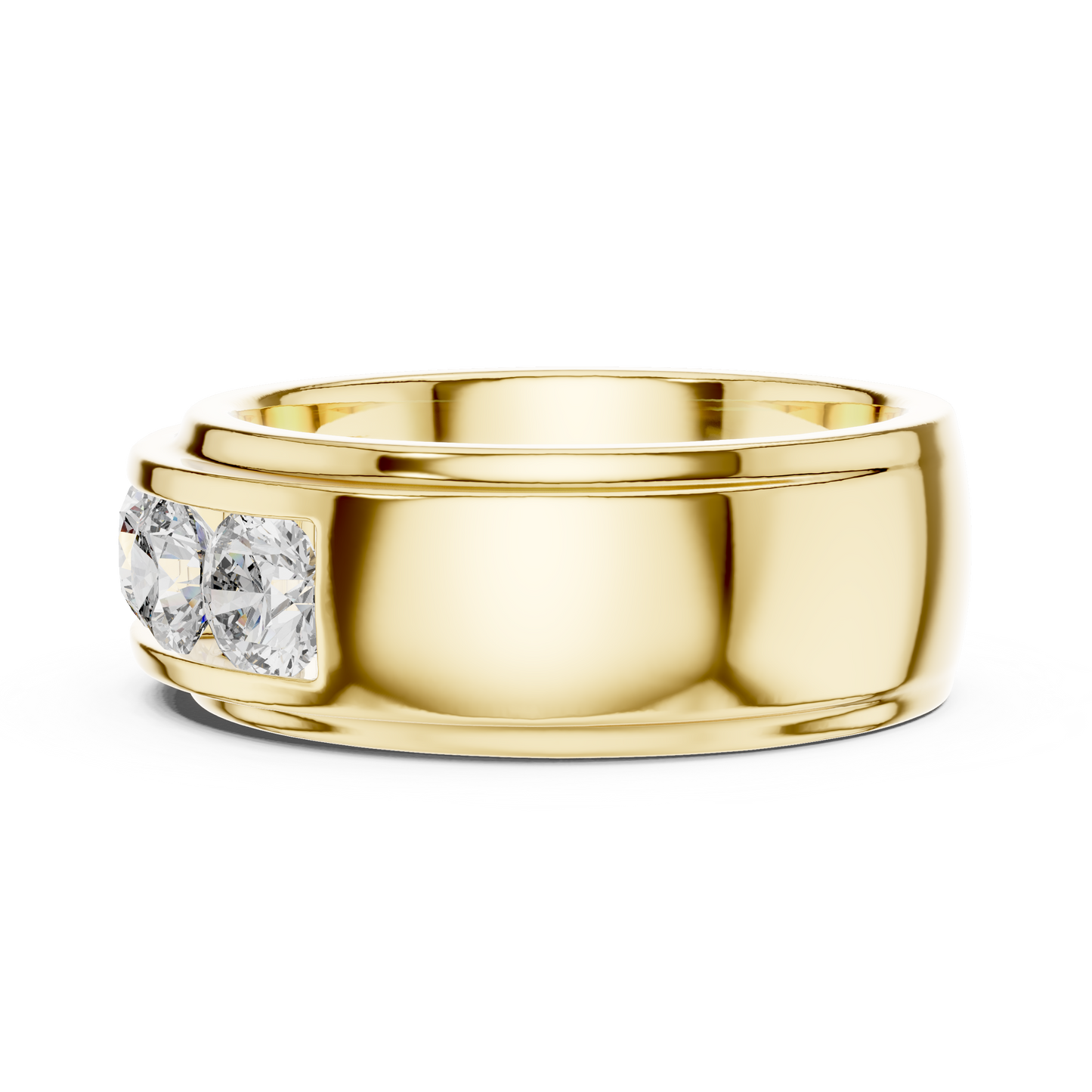 Channel Set Lab Grown Diamond Band