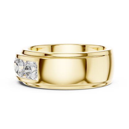 Channel Set Lab Grown Diamond Band