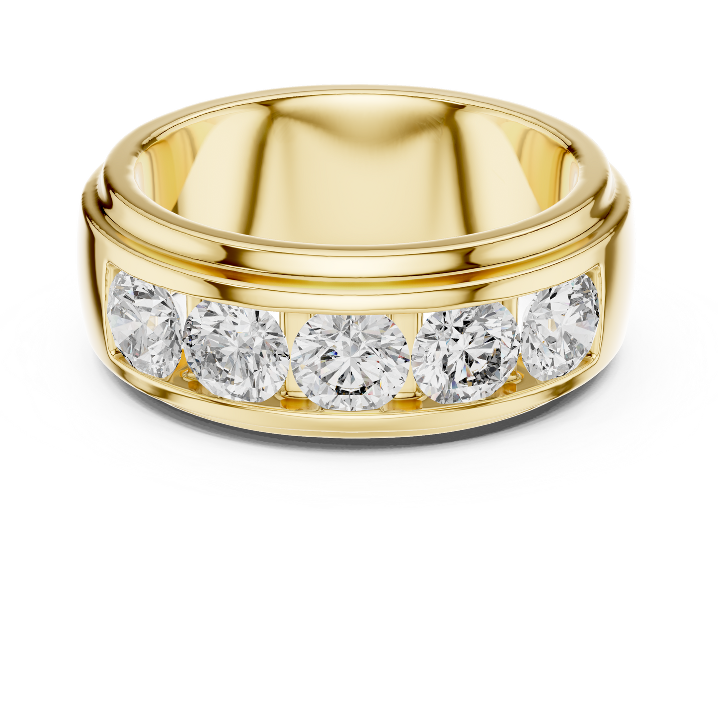Channel Set Lab Grown Diamond Band
