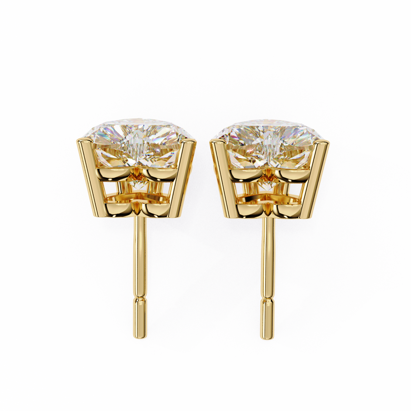 Heart Solitaire Studs