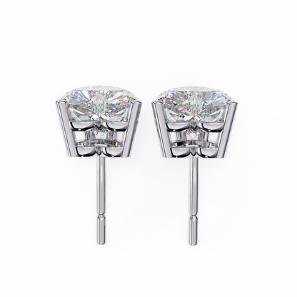 Heart Solitaire Studs