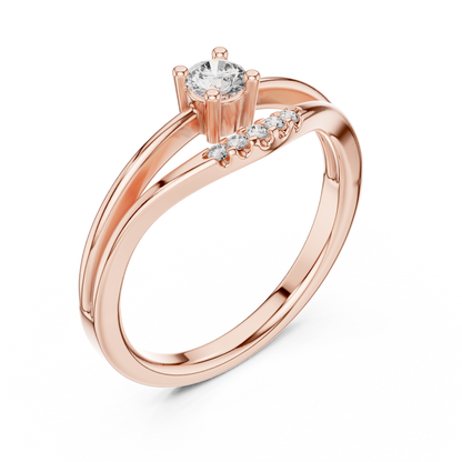 Split Shank Lab Grown Diamond Wedding Band