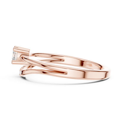 Split Shank Lab Grown Diamond Wedding Band