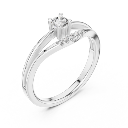Split Shank Lab Grown Diamond Wedding Band