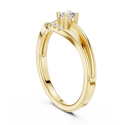 Split Shank Lab Grown Diamond Wedding Band