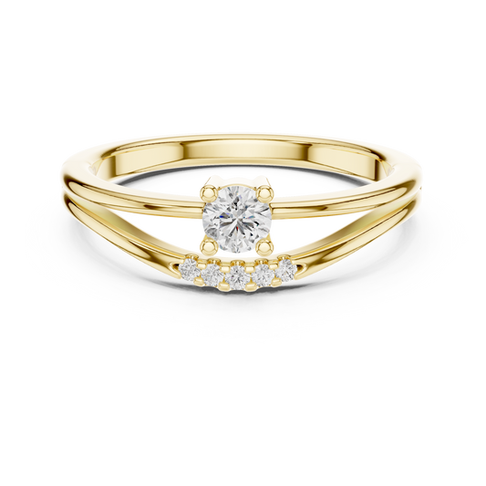 Split Shank Lab Grown Diamond Wedding Band