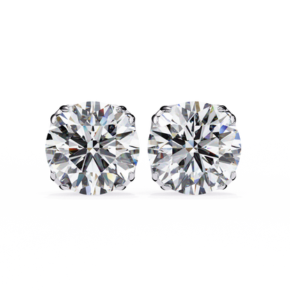 1.15 Ct Round Cut Lab Grown Diamond Prong Setting Stud Earring