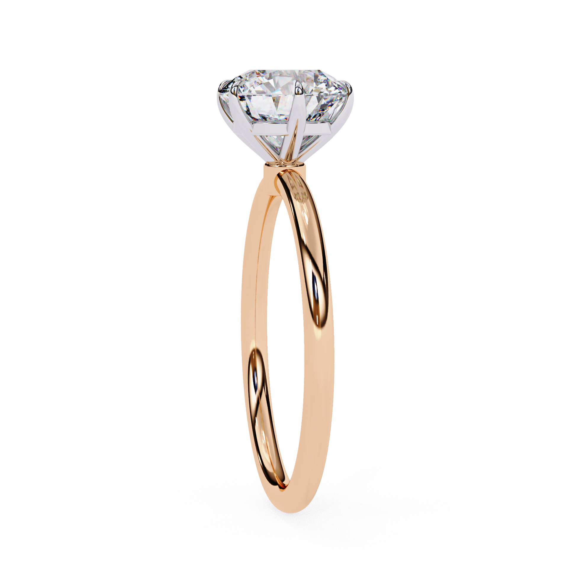 1.75 Ct Round Cut E-VS1 Lab Grown Diamond Gold Engagement Ring/CVD Diamond Ring/Round Cut Diamond/E Color/VS Clarity/10k Gold/14k Gold/18k Gold/White Gold/Rose Gold/Yellow Gold/1 Ct Diamond Ring