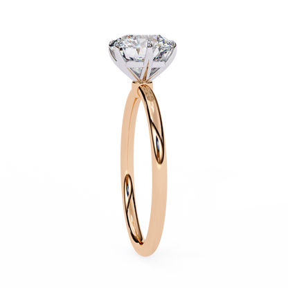1.75 Ct Round Cut E-VS1 Lab Grown Diamond Gold Engagement Ring/CVD Diamond Ring/Round Cut Diamond/E Color/VS Clarity/10k Gold/14k Gold/18k Gold/White Gold/Rose Gold/Yellow Gold/1 Ct Diamond Ring