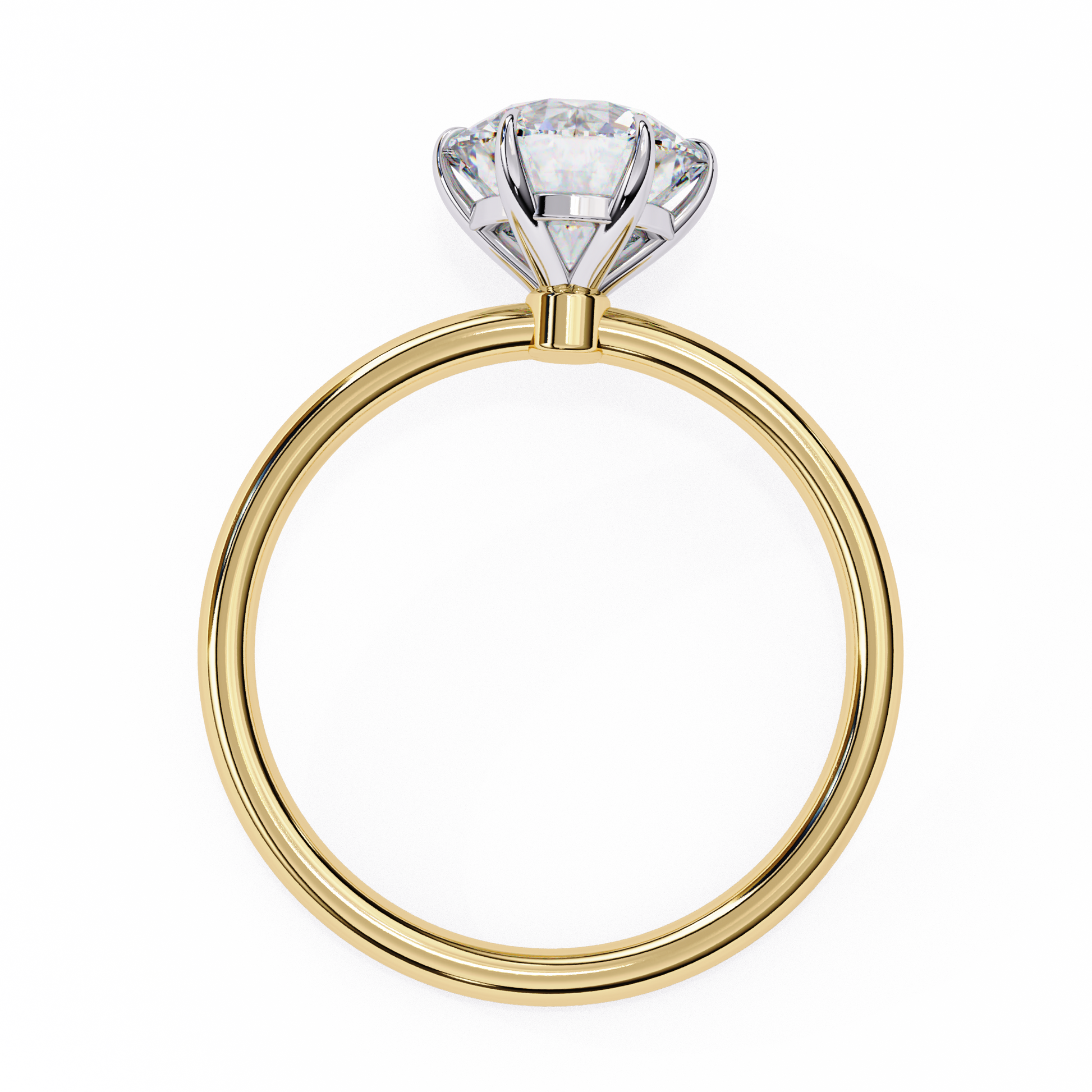 1.75 Ct Round Cut E-VS1 Lab Grown Diamond Gold Engagement Ring/CVD Diamond Ring/Round Cut Diamond/E Color/VS Clarity/10k Gold/14k Gold/18k Gold/White Gold/Rose Gold/Yellow Gold/1 Ct Diamond Ring