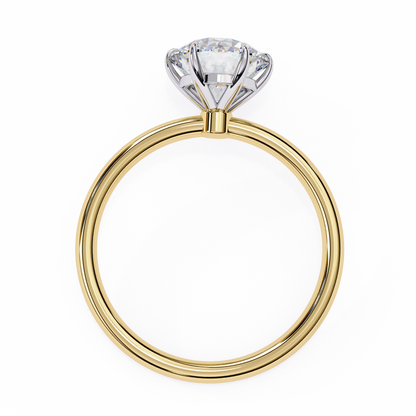 1.75 Ct Round Cut E-VS1 Lab Grown Diamond Gold Engagement Ring/CVD Diamond Ring/Round Cut Diamond/E Color/VS Clarity/10k Gold/14k Gold/18k Gold/White Gold/Rose Gold/Yellow Gold/1 Ct Diamond Ring