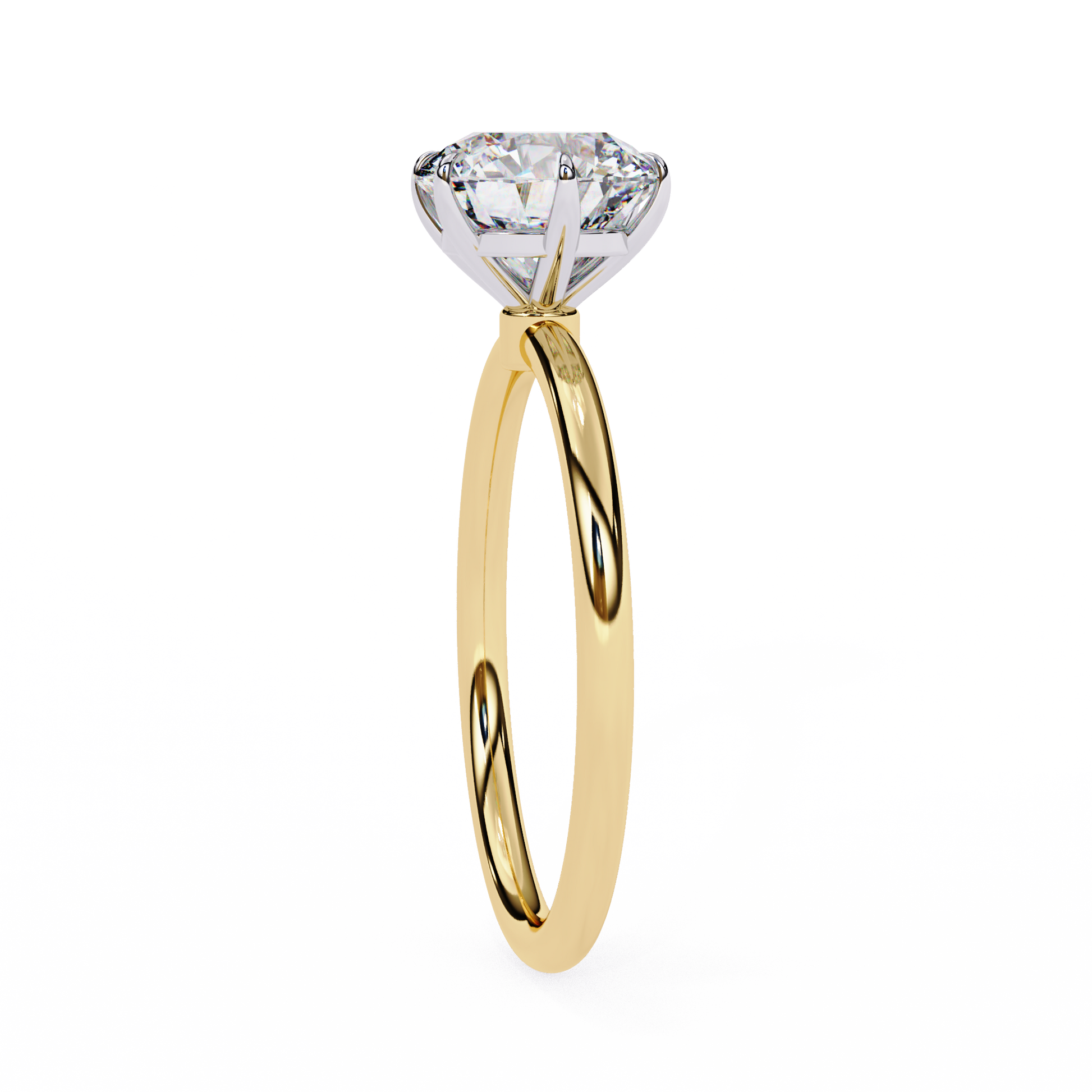 1.75 Ct Round Cut E-VS1 Lab Grown Diamond Gold Engagement Ring/CVD Diamond Ring/Round Cut Diamond/E Color/VS Clarity/10k Gold/14k Gold/18k Gold/White Gold/Rose Gold/Yellow Gold/1 Ct Diamond Ring