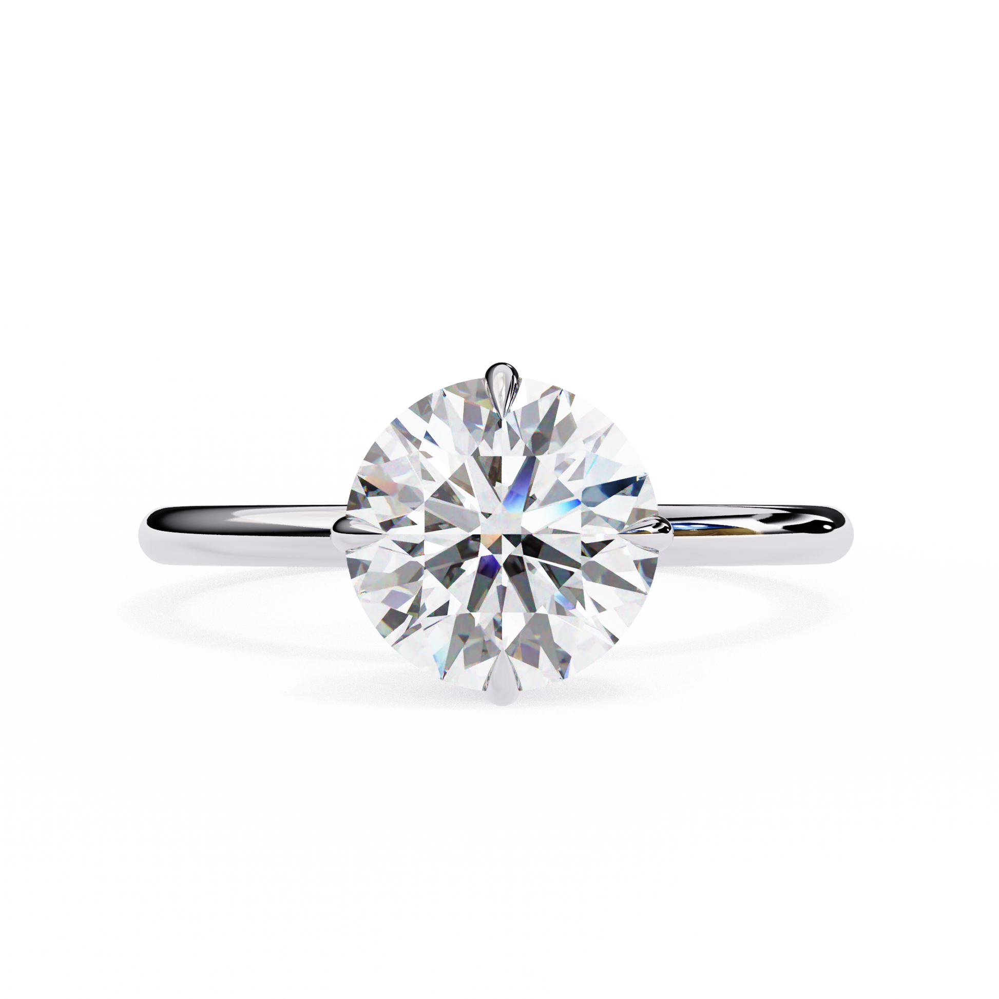 1.75 Ct Round Cut E-VS1 Lab Grown Diamond Gold Engagement Ring/CVD Diamond Ring/Round Cut Diamond/E Color/VS Clarity/10k Gold/14k Gold/18k Gold/White Gold/Rose Gold/Yellow Gold/1 Ct Diamond Ring