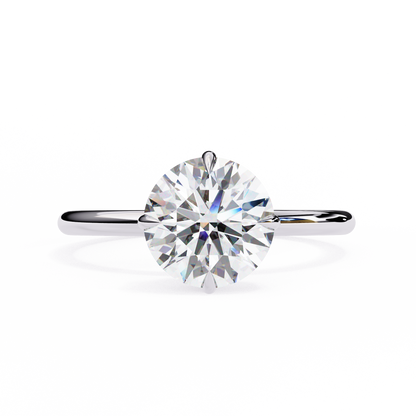 1.75 Ct Round Cut E-VS1 Lab Grown Diamond Gold Engagement Ring/CVD Diamond Ring/Round Cut Diamond/E Color/VS Clarity/10k Gold/14k Gold/18k Gold/White Gold/Rose Gold/Yellow Gold/1 Ct Diamond Ring