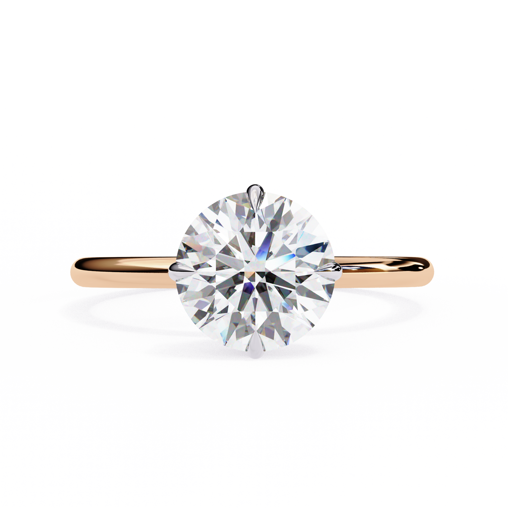 1.75 Ct Round Cut E-VS1 Lab Grown Diamond Gold Engagement Ring/CVD Diamond Ring/Round Cut Diamond/E Color/VS Clarity/10k Gold/14k Gold/18k Gold/White Gold/Rose Gold/Yellow Gold/1 Ct Diamond Ring