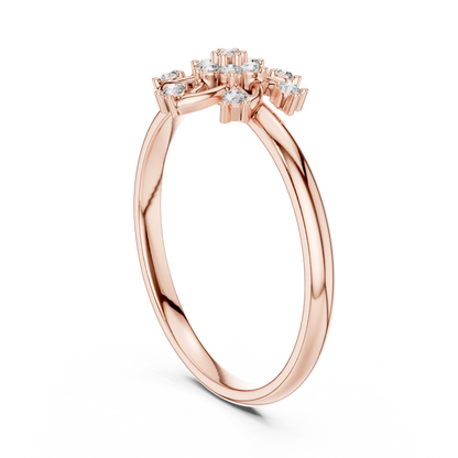 Starburst Lab Grown Diamond Cluster Ring