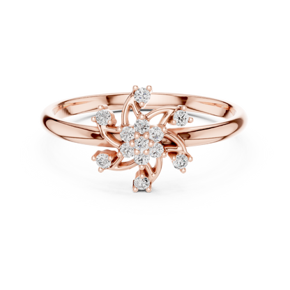Starburst Lab Grown Diamond Cluster Ring