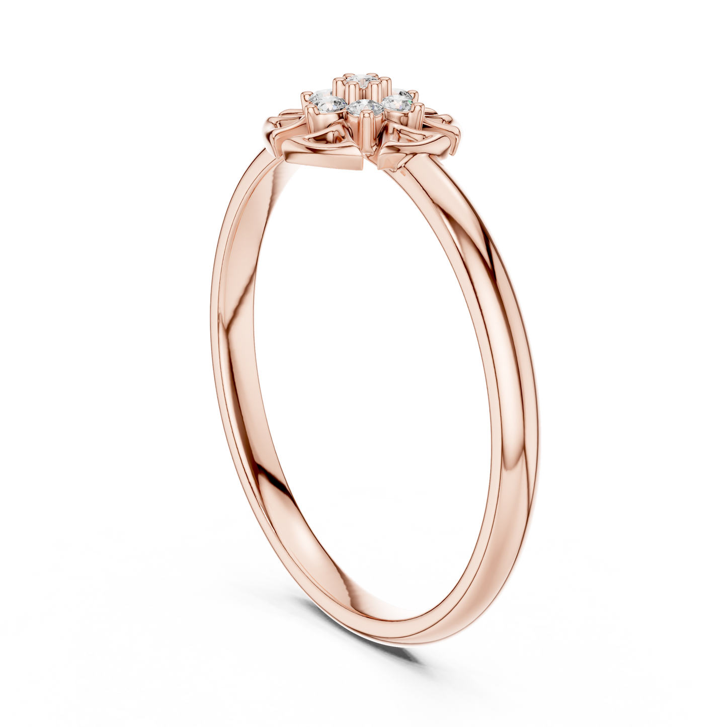 Geometric Starburst Lab Grown Diamond Ring