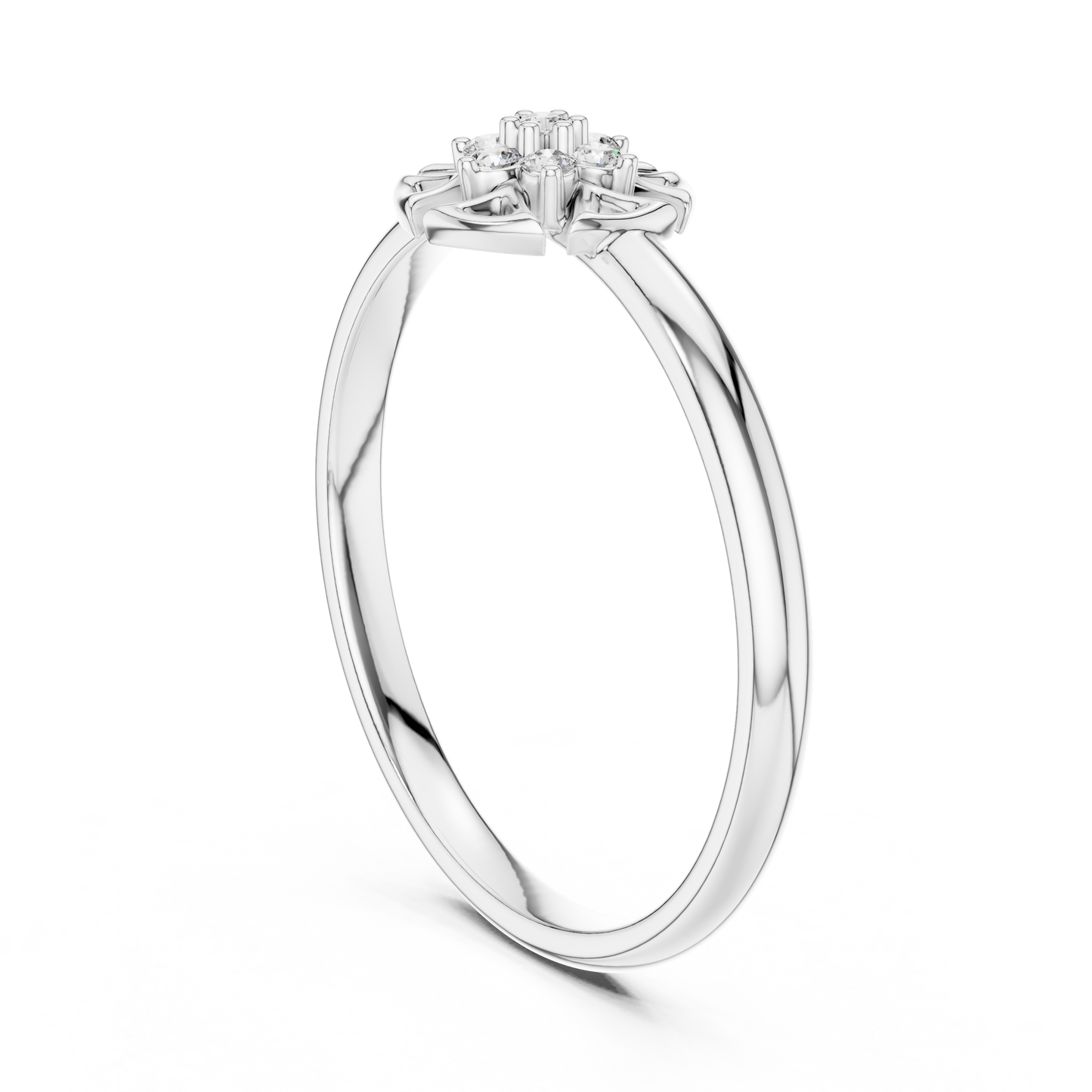Geometric Starburst Lab Grown Diamond Ring