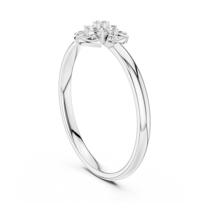 Geometric Starburst Lab Grown Diamond Ring