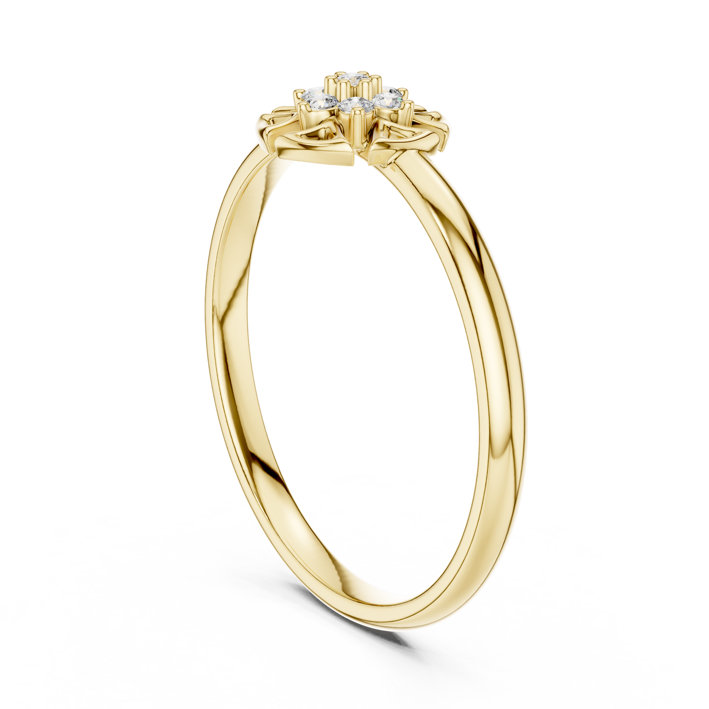 Geometric Starburst Lab Grown Diamond Ring