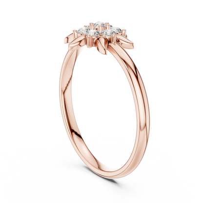 Nature Inspired Lab Grown Diamond Floral Ring