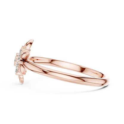 Nature Inspired Lab Grown Diamond Floral Ring