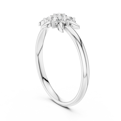 Nature Inspired Lab Grown Diamond Floral Ring