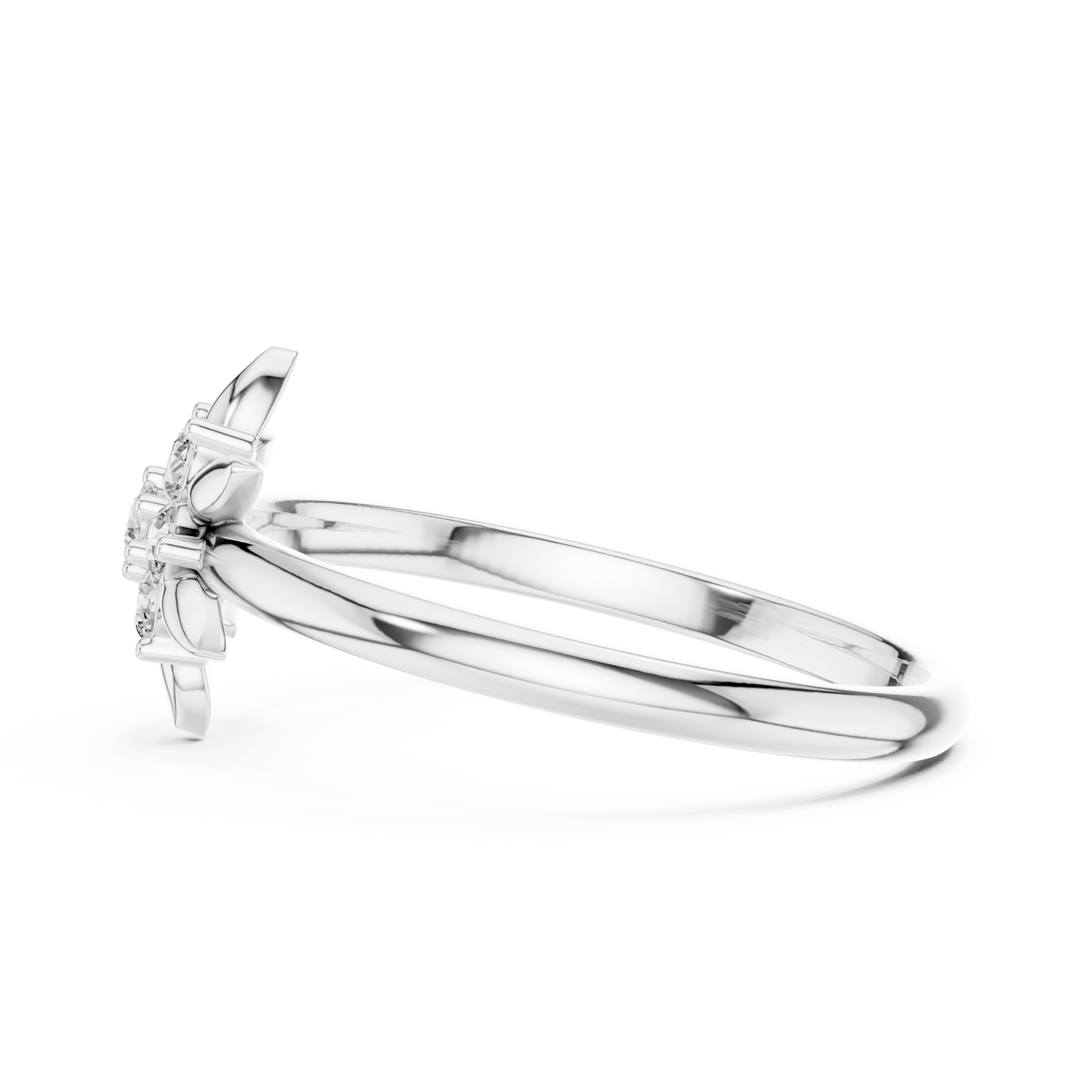 Nature Inspired Lab Grown Diamond Floral Ring
