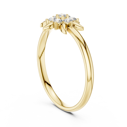 Nature Inspired Lab Grown Diamond Floral Ring