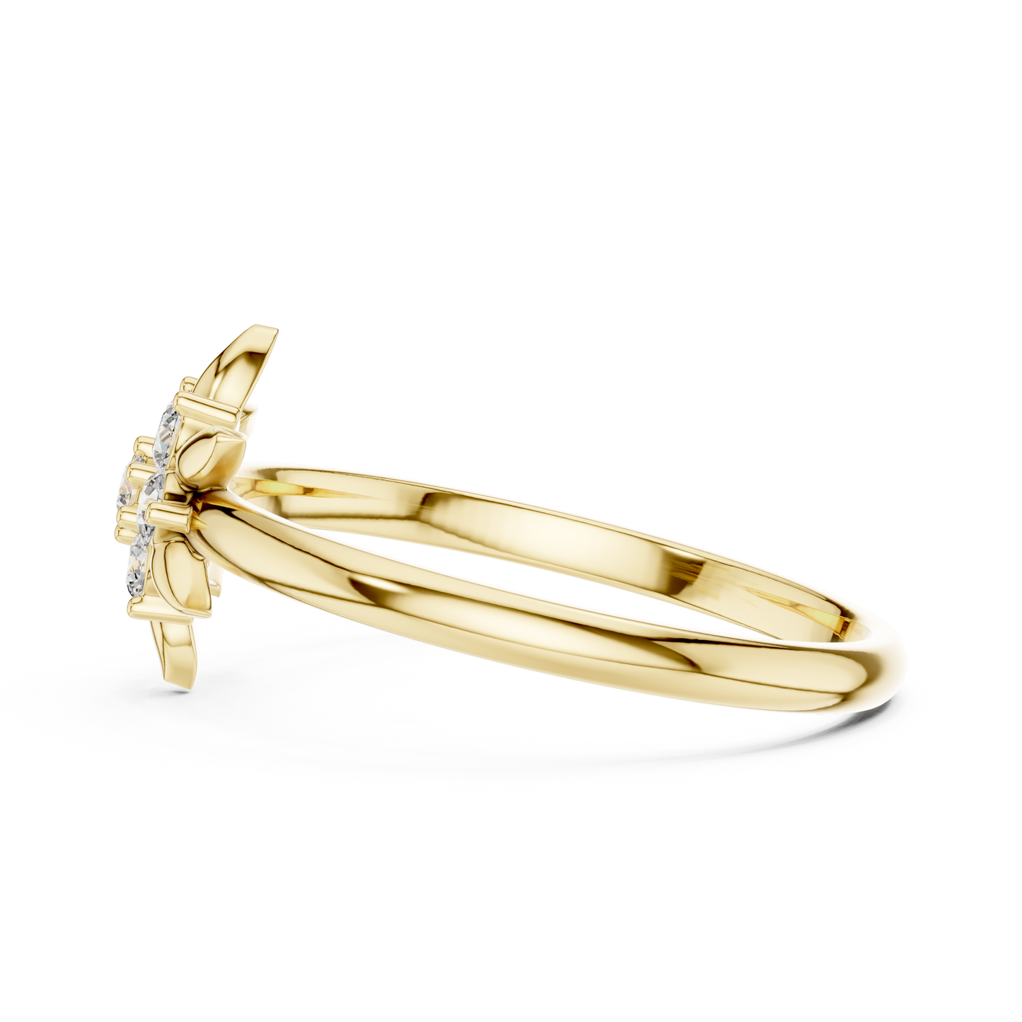 Nature Inspired Lab Grown Diamond Floral Ring