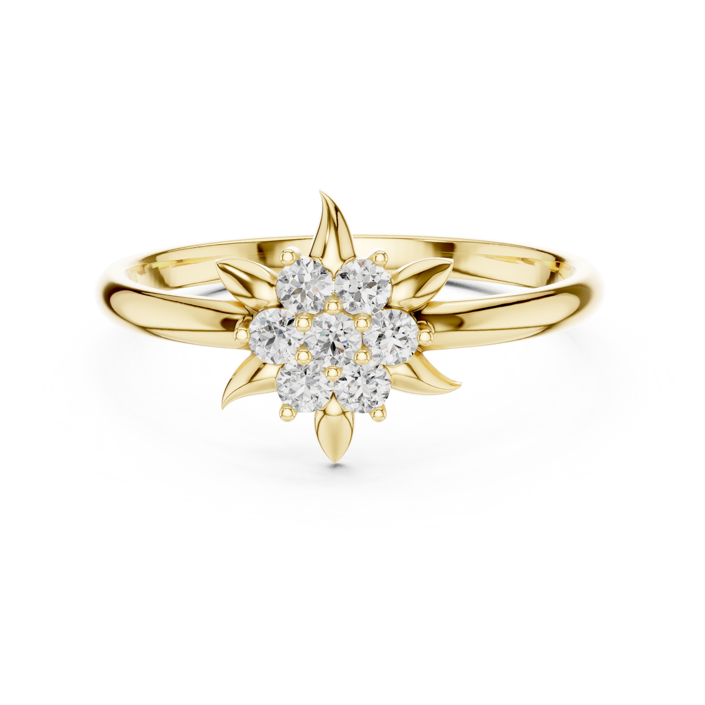 Nature Inspired Lab Grown Diamond Floral Ring