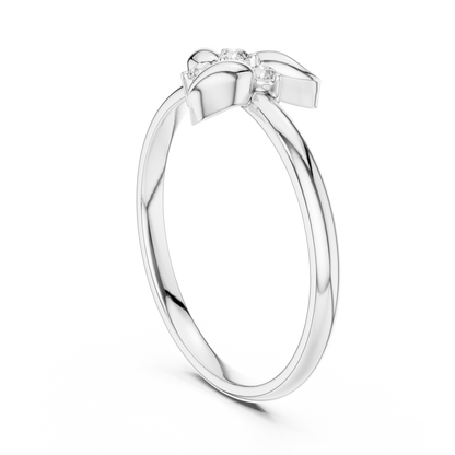 Lab Grown Diamond Nature Inspired Floral Petal Ring