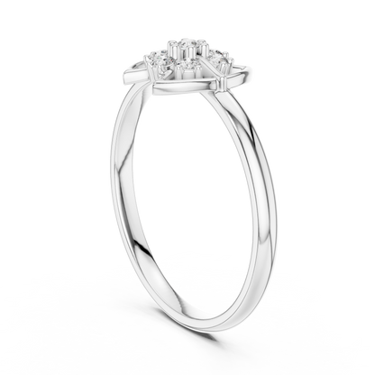 Lab Grown Diamond Geometric Compass Ring